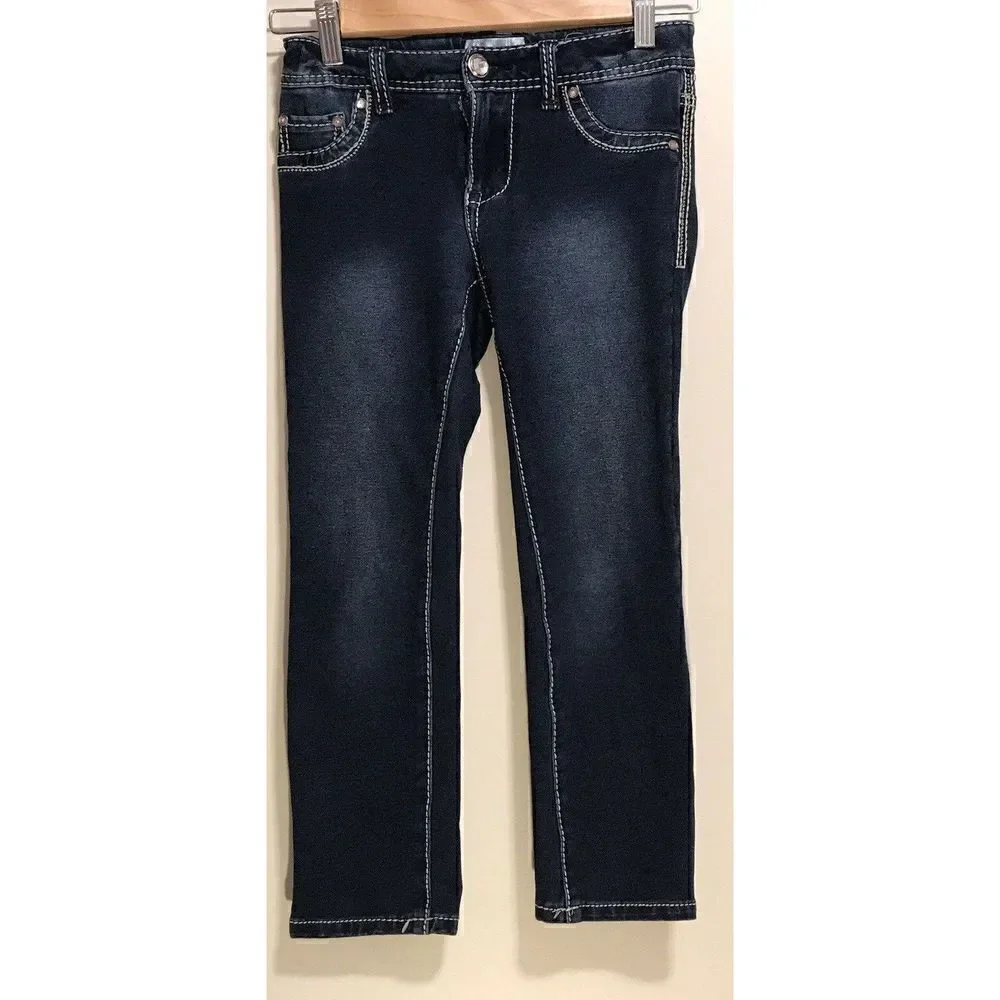 Xhilaration Dark Denim Wash Jeggings Jeans Size 10